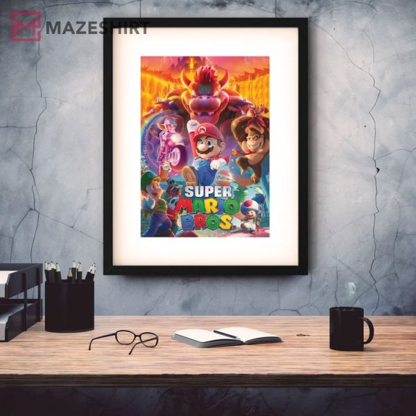 Super Mario Bros Video Game Movie Wall Decor Poster