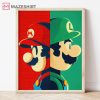 Super Mario and Luigi Wall Art Poster