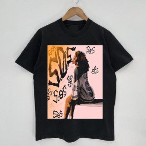 Sza Sos New Album Vintage 90s Black T-shirt Best Gift For Fans – Apparel, Mug, Home Decor – Perfect Gift For Everyone