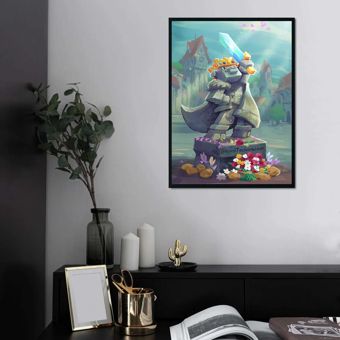 Technoblade Never Dies poster, RIP Technoblade Poster Technoblade Never Dies poster, RIP Technoblade Poster