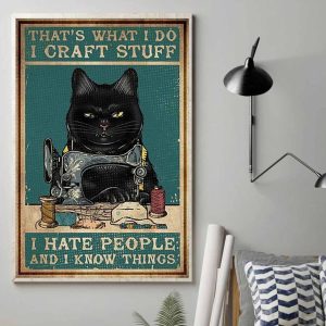 That’s What I Do Craft Stuff I Hate People And I Know Things Poster