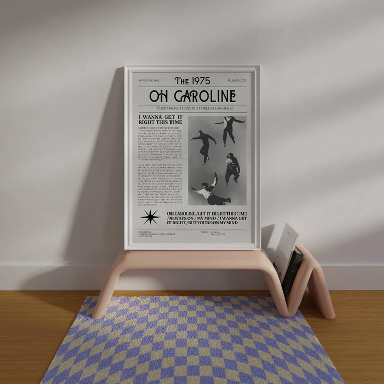 The 1975 Oh Caroline Being Funny in a Foreign Language Poster The 1975 Oh Caroline Being Funny in a Foreign Language Poster
