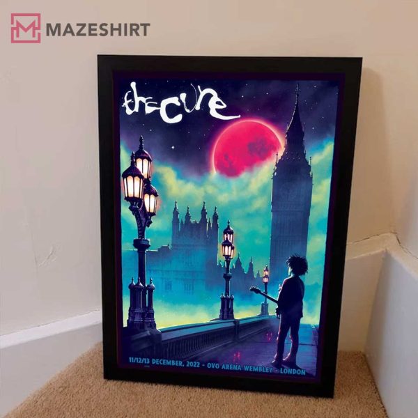 The Cure Tour 2022 London Poster