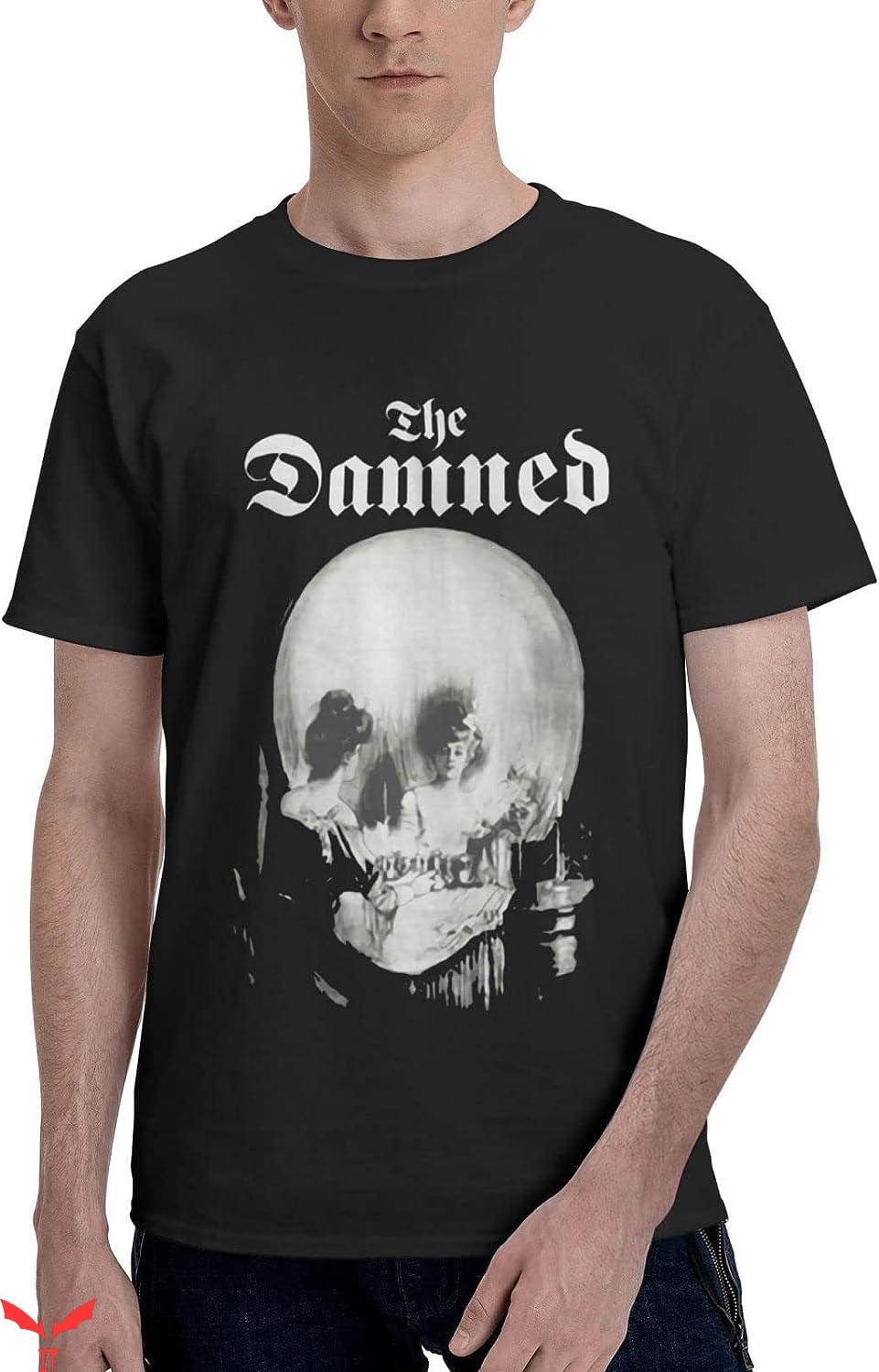The Damned T-Shirt Novelty Summer T-Shirt Music The Damned T-Shirt Novelty Summer T-Shirt Music