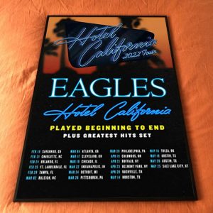 The Eagles Hotel California Concert 2022 US Tour Poster