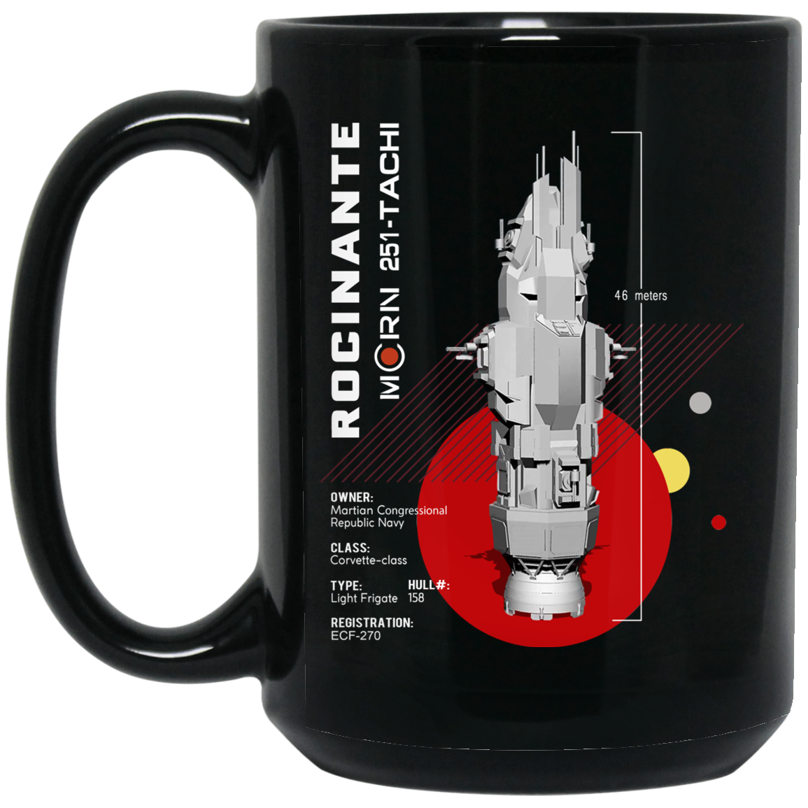 The Expanse Rocinante Ship Mug The Expanse Rocinante Ship Mug