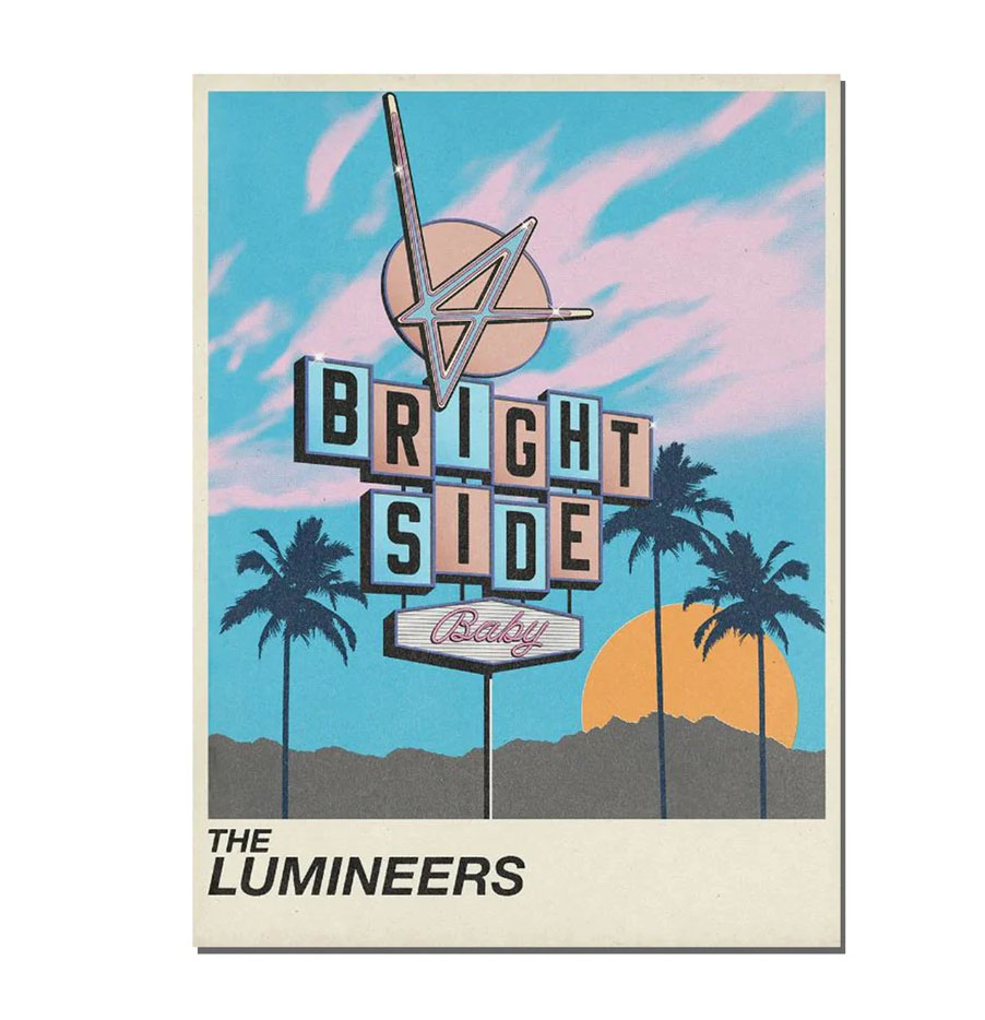 The Lumineers Brightside Art Poster The Lumineers Brightside Art Poster