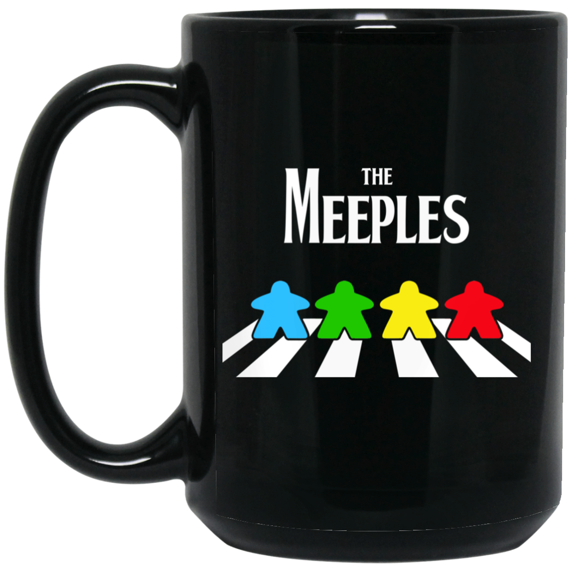 The Meeples On Abbey Road Mug The Meeples On Abbey Road Mug