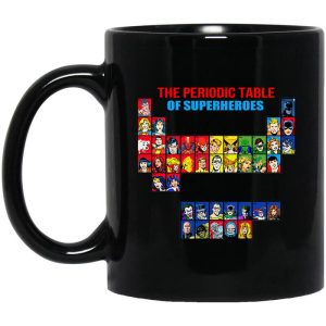 The Periodic Table Of Superheroes Mug