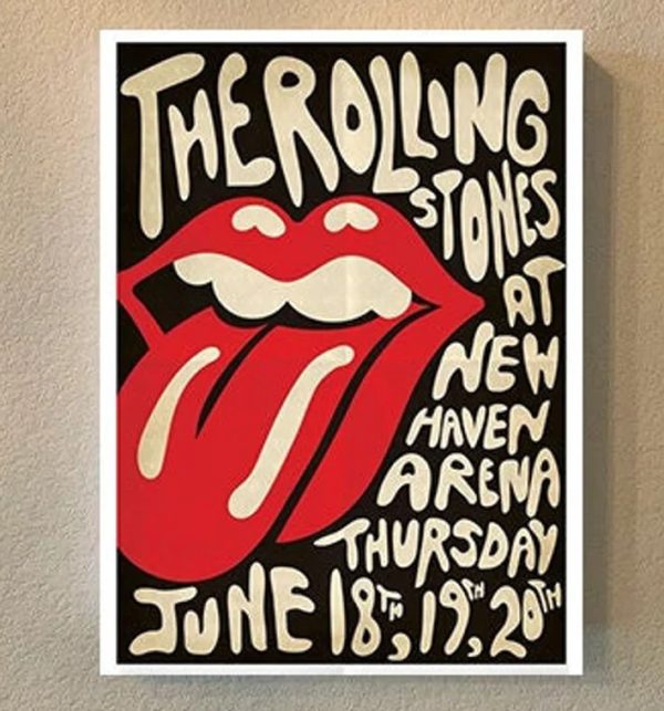 The Rolling Stones Concert Setlist At New Haven Arena Poster