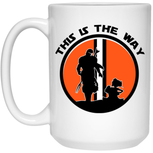 This Is The Way The Mandalorian Silhouette Star Wars Mug