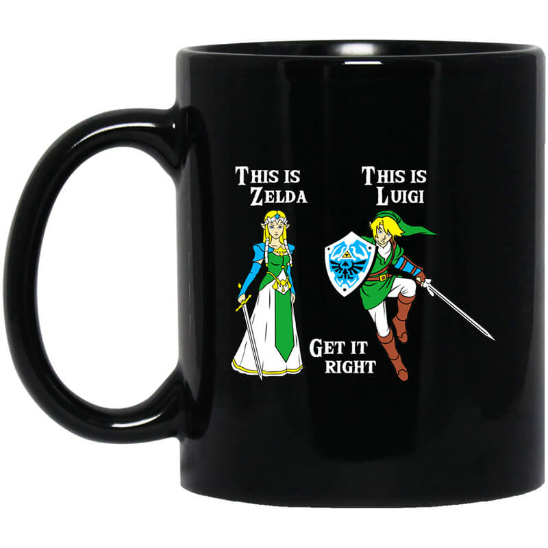 This Is Zelda This Is Luigi Get It Right Mug This Is Zelda This Is Luigi Get It Right Mug