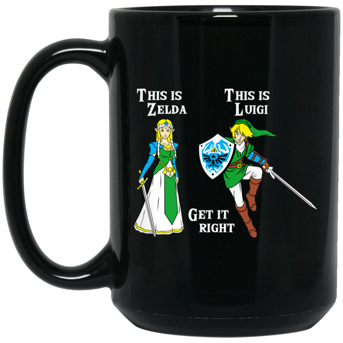 This Is Zelda This Is Luigi Get It Right Mug This Is Zelda This Is Luigi Get It Right Mug