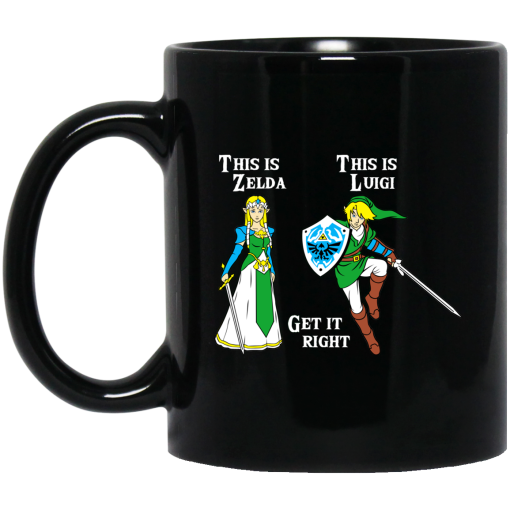 This Is Zelda This Is Luigi Get It Right Mug This Is Zelda This Is Luigi Get It Right Mug