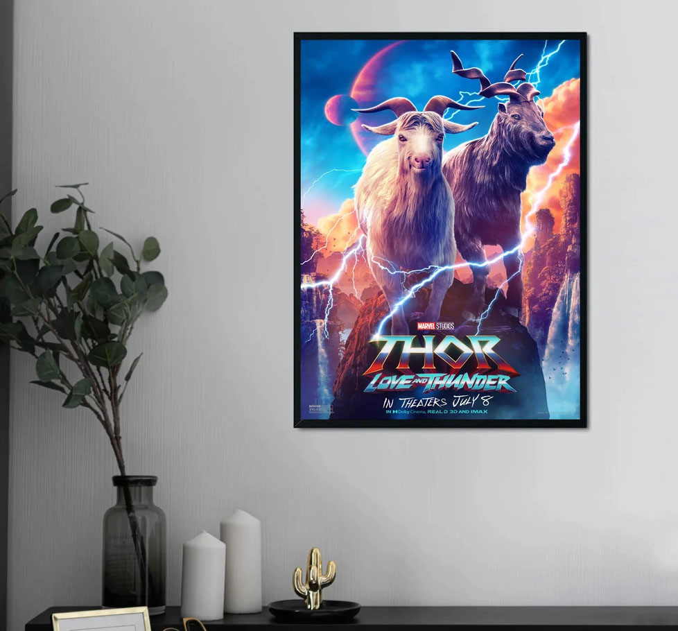 Thor Love and Thunder Toothgrinder And Toothgnasher Movie Poster Thor Love and Thunder Toothgrinder And Toothgnasher Movie Poster