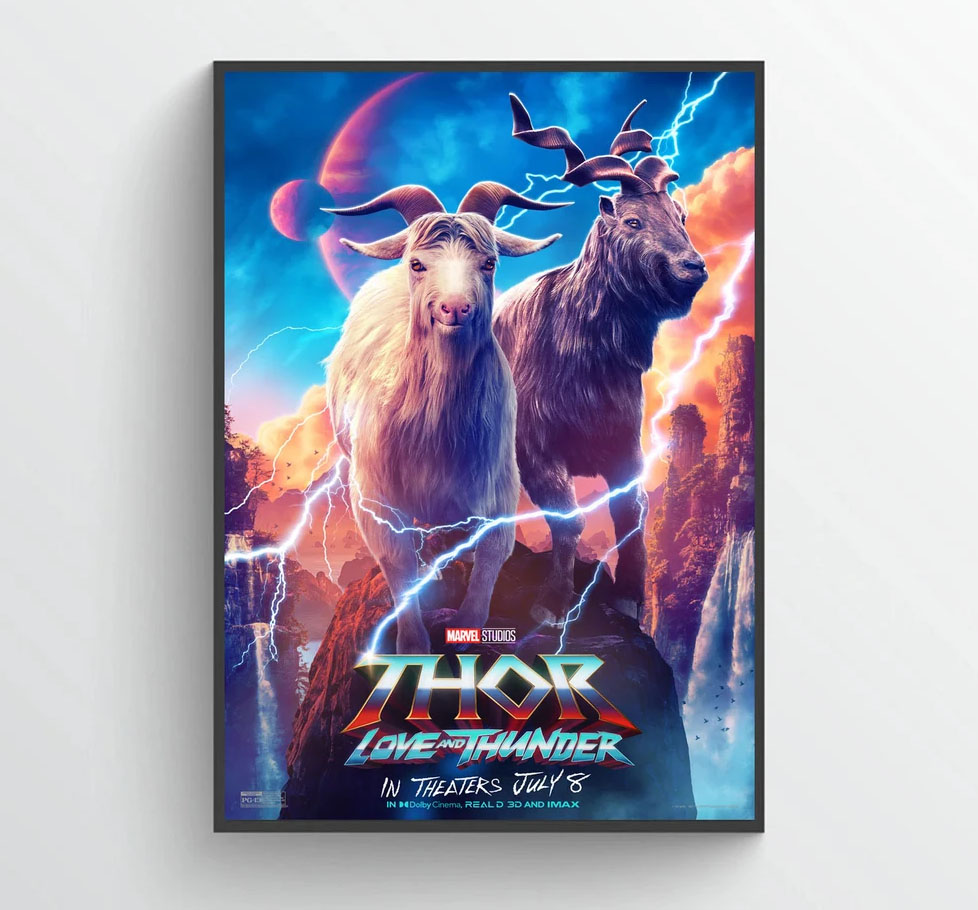 Thor Love and Thunder Toothgrinder And Toothgnasher Movie Poster Thor Love and Thunder Toothgrinder And Toothgnasher Movie Poster