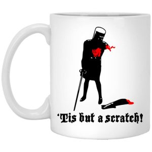 Tis But A Scratch Monty Python Vinyl Mug
