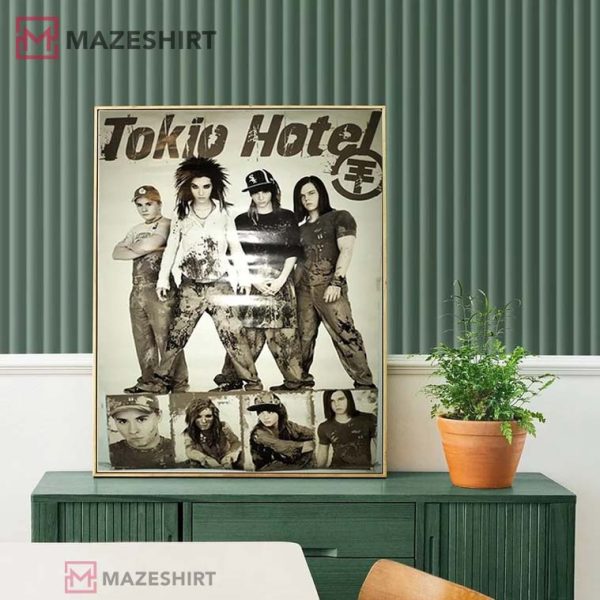 Tokio Hotel Vintage Wall Decor Music Poster