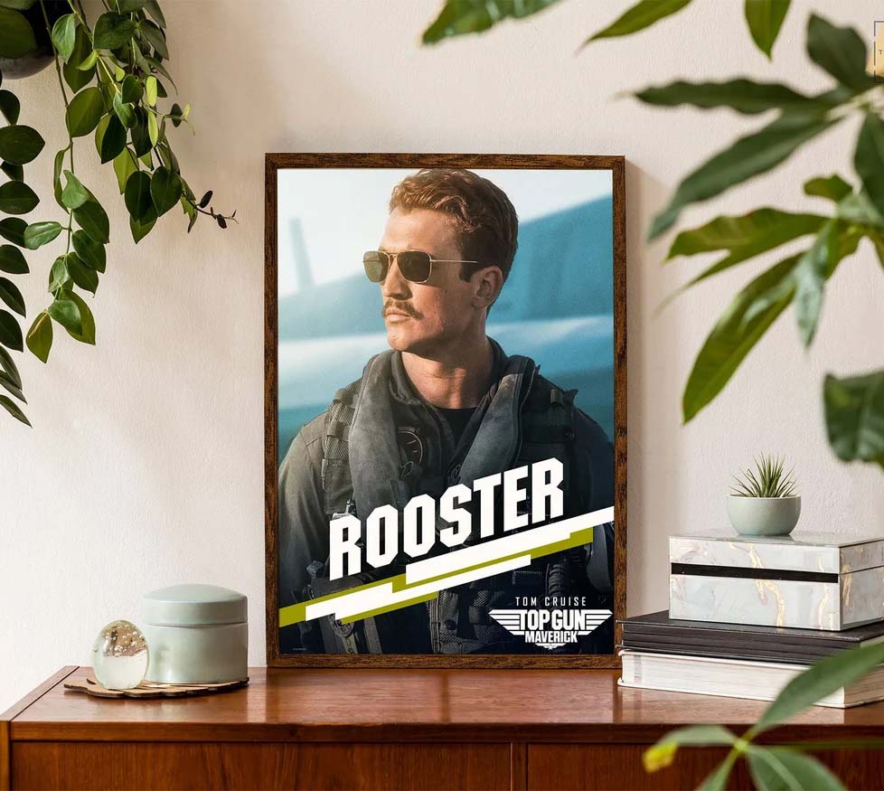 Top Gun Maverick 2022 Movie, Miles Teller, Rooster Poster Top Gun Maverick 2022 Movie, Miles Teller, Rooster Poster