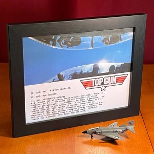 Top Gun Maverick Flips Off The Mig Script Art Poster 3