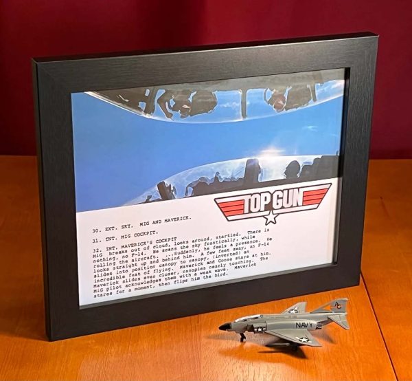 Top Gun Maverick Flips Off The Mig Script Art Poster