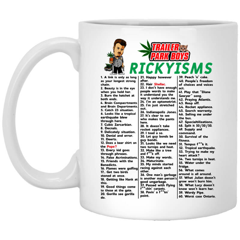 Trailer Park Boys Rickyisms Mugs Trailer Park Boys Rickyisms Mugs