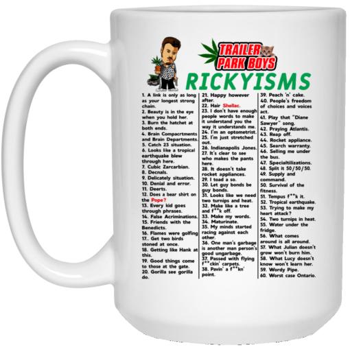 Trailer Park Boys Rickyisms Mugs Trailer Park Boys Rickyisms Mugs