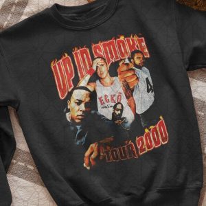 Up In Smoke Tour Vintage Black Shirt Snoop Dogg Eminem Dr Dre