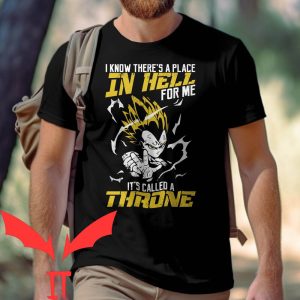 Vegeta Badman T-Shirt Vegeta Place In Hell