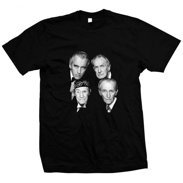 Vincent Price Christopher Lee Peter Cushing John Carradine Iconic Horror Film Stars T-shirt – Apparel, Mug, Home Decor – Perfect Gift For Everyone