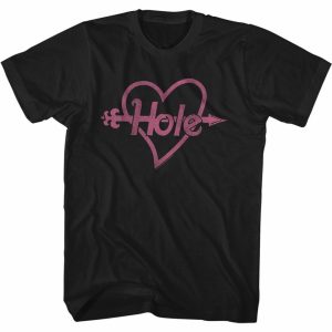 Vintage Hole Band Pink Heart And Arrow Black Shirt – Apparel, Mug, Home Decor – Perfect Gift For Everyone