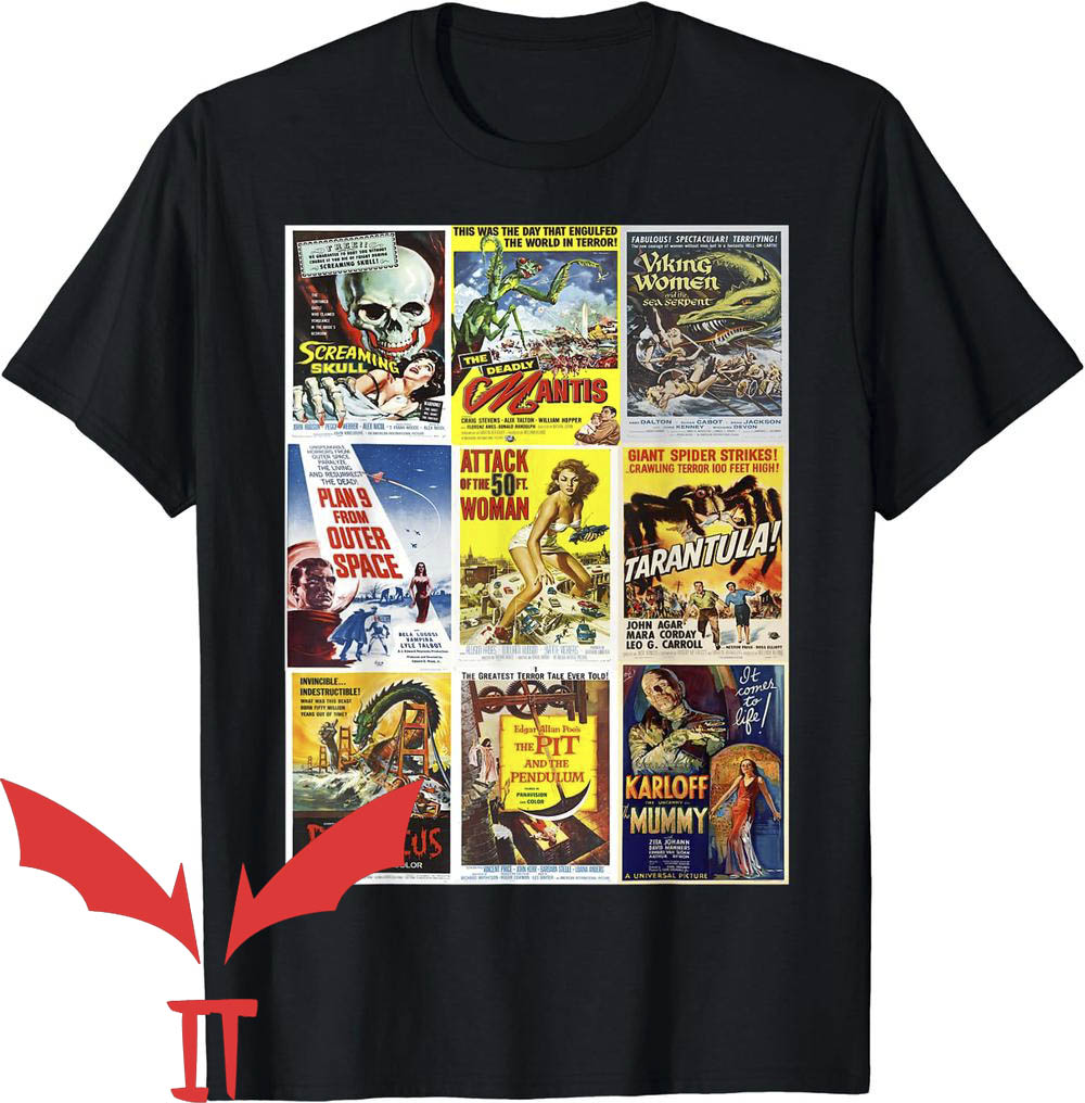Vintage Horror T-Shirt B Movie Poster Collection Vintage Horror T-Shirt B Movie Poster Collection