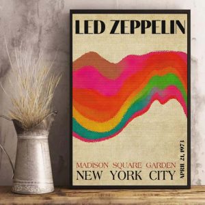 Vintage Led Zeppelin Madison Square Garden Canvas Best Poster