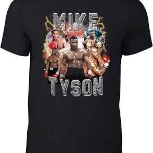 Vintage Mike Tyson T-Shirt DeeTeeGee Black Tyson Bootleg Style