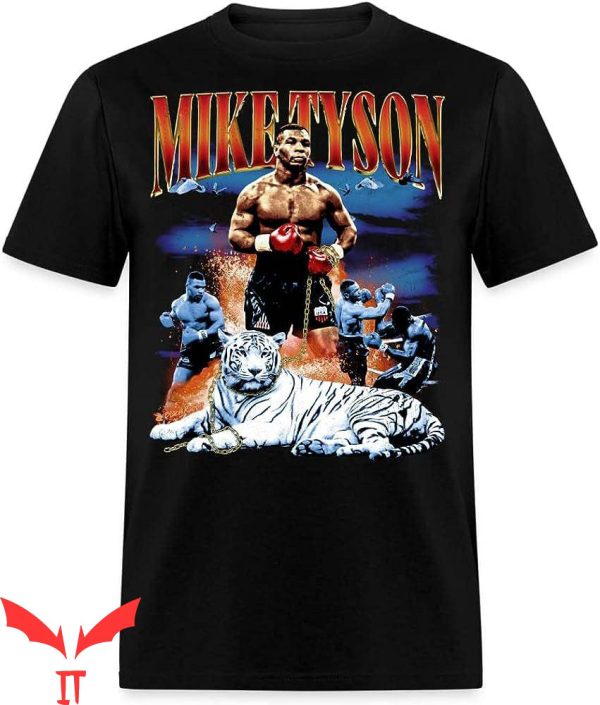 Vintage Mike Tyson T-Shirt Mike Tyson White Tiger