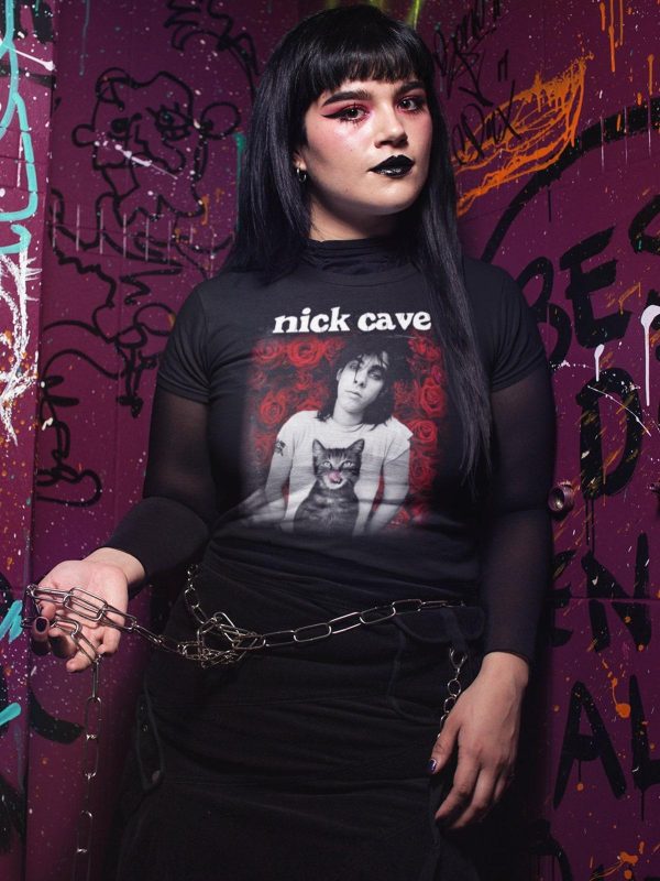 Vintage Nick Cave Cat Graphic Unisex T-shirt – Apparel, Mug, Home Decor – Perfect Gift For Everyone