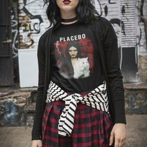Vintage Placebo Cat Graphic Unisex T-shirt – Apparel, Mug, Home Decor – Perfect Gift For Everyone