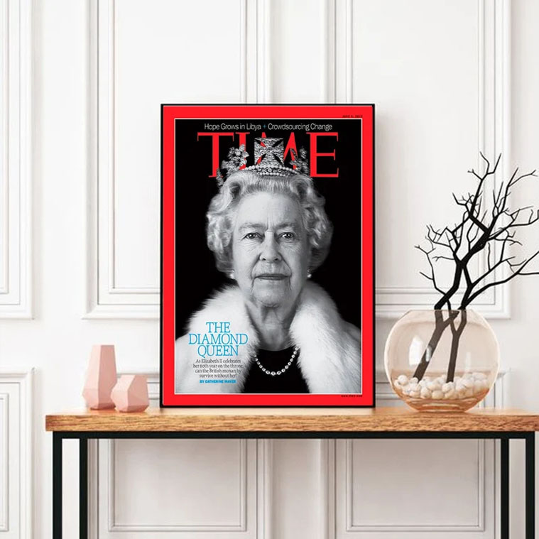 Vintage Queen Elizabeth II Poster Vintage Queen Elizabeth II Poster