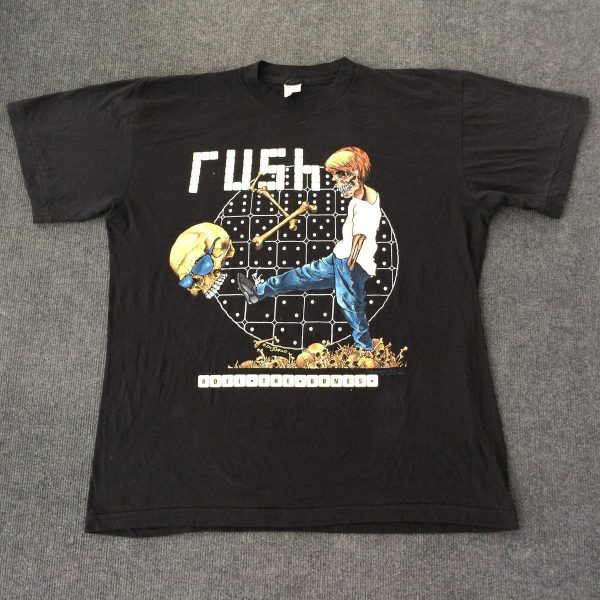 Vintage Rush Roll The Bones Tour T Shirt – Apparel, Mug, Home Decor – Perfect Gift For Everyone