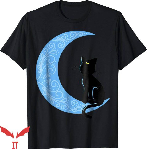 Vintage Sailor Moon T-Shirt Black Cat Crescent Moon Sailor