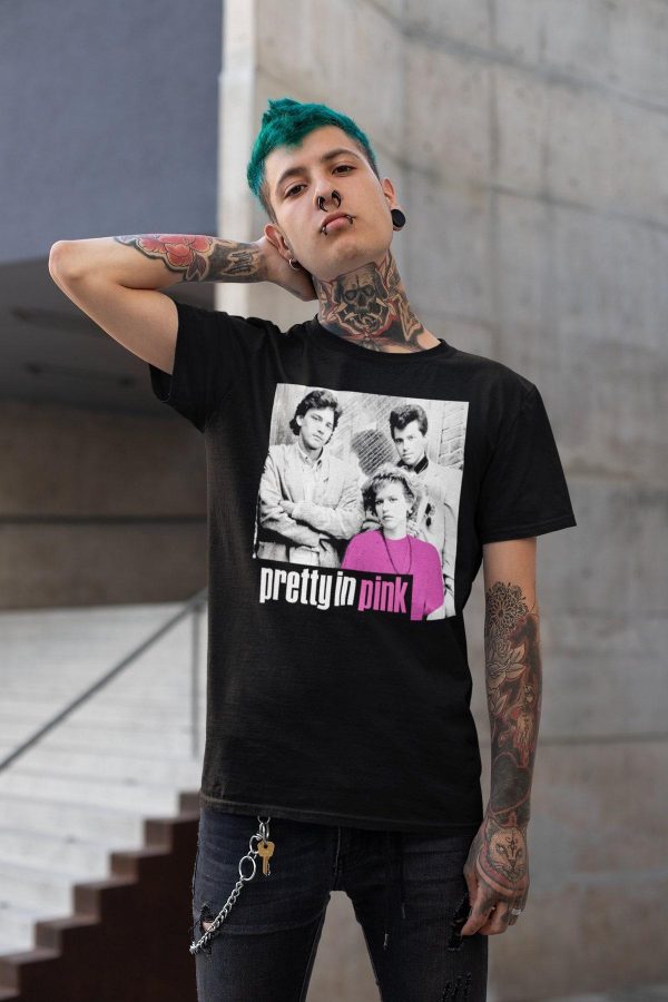 Vintage Style Pretty In Pink Film Graphic T-shirt – Apparel, Mug, Home Decor – Perfect Gift For Everyone