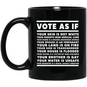 Vote As If Your Skin Is Not White Mug