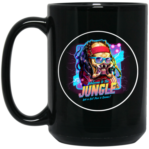 Welcome To The Jungle We've Got Fun'n' Games Black Mug Welcome To The Jungle We've Got Fun'n' Games Black Mug