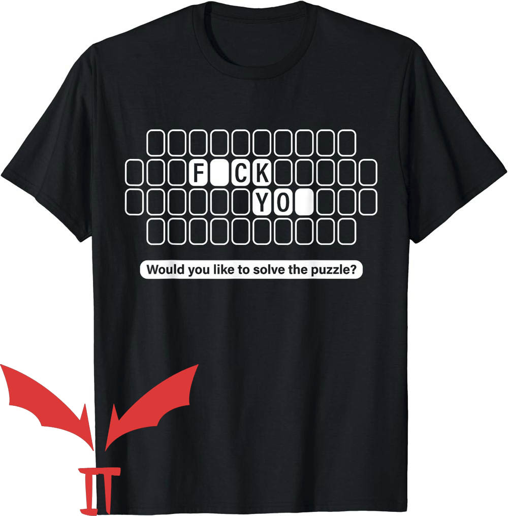 Wheel Of Fortune T-Shirt Would You Like To Solve The Puzzle Wheel Of Fortune T-Shirt Would You Like To Solve The Puzzle