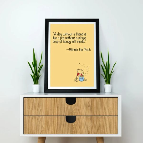 Winnie The Pooh Gift For Friends Poster