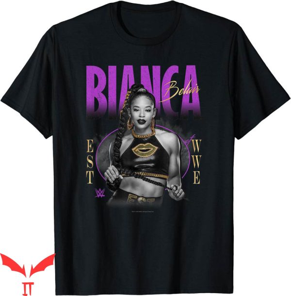 Wwe Edge T-Shirt Bianca Belair Distressed Photo Portrait