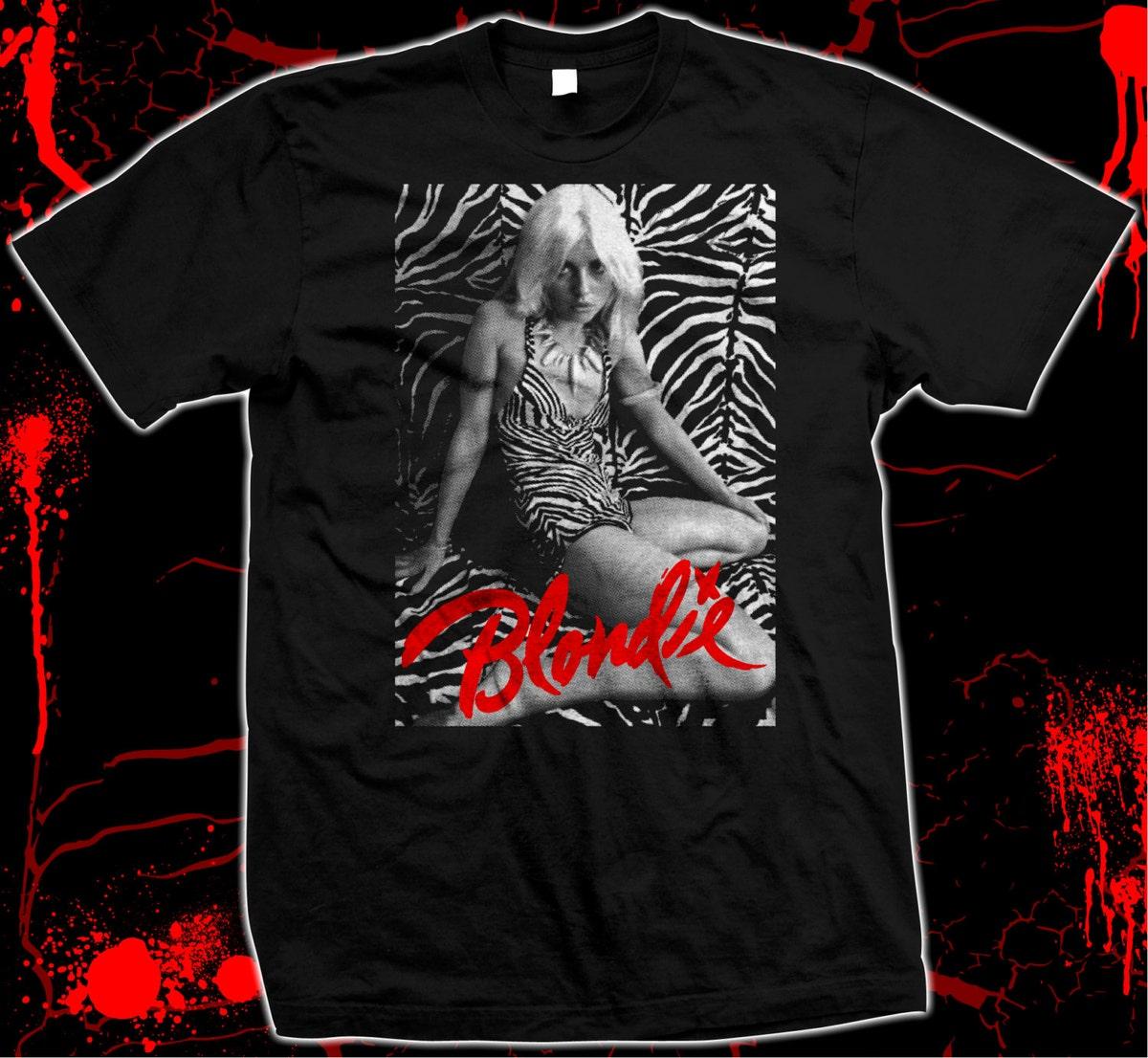 Zebra Background Blondie Debbie Harry Unisex Vintage T-shirt Best Fans Gifts - Apparel, Mug, Home Decor - Perfect Gift For Everyone Zebra Background Blondie Debbie Harry Unisex Vintage T-shirt Best Fans Gifts - Apparel, Mug, Home Decor - Perfect Gift For Everyone