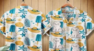 hawaiian cat shirt