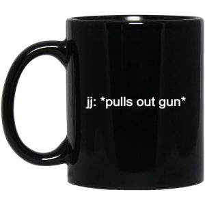 jj pulls out gun Outer Banks Netflix Mug