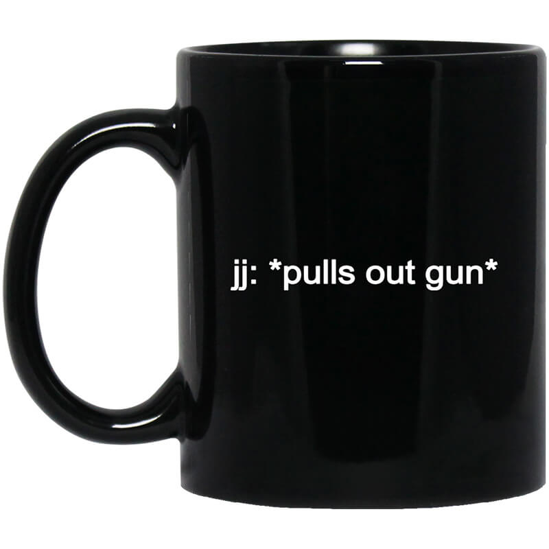 jj pulls out gun Outer Banks Netflix Mug jj pulls out gun Outer Banks Netflix Mug